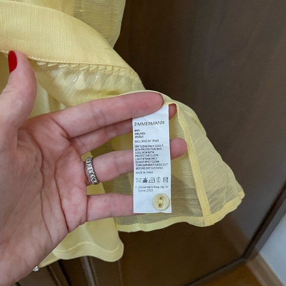 NWT CO ORD SET Zimmermann Matchmaker Floral Diamante Skirt & Linen Blouse size 1 - Picture 11 of 15